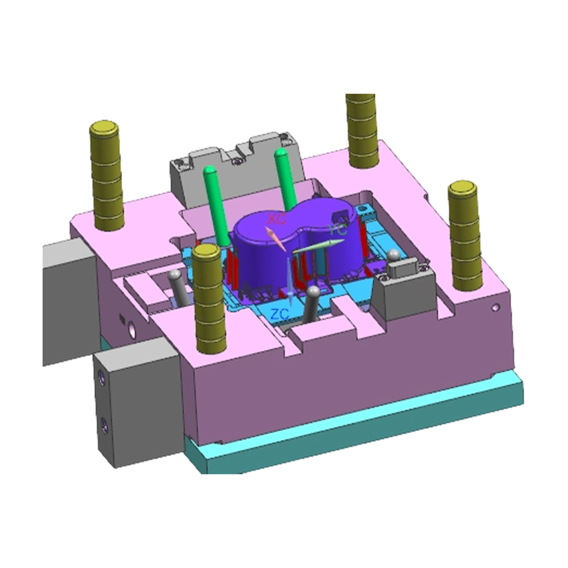 Molde de inyección para conjunto de portavasos con obturador rodante Molde de inyección para conjunto de portavasos con obturador rodante