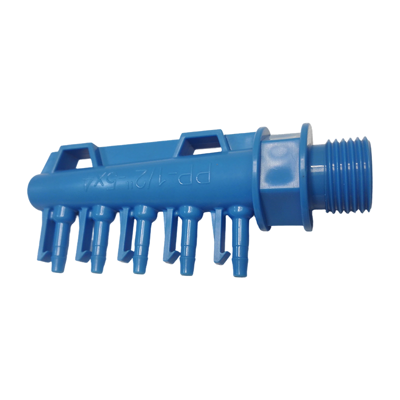 Piezas de molde de inyección de conector multitubo de plástico