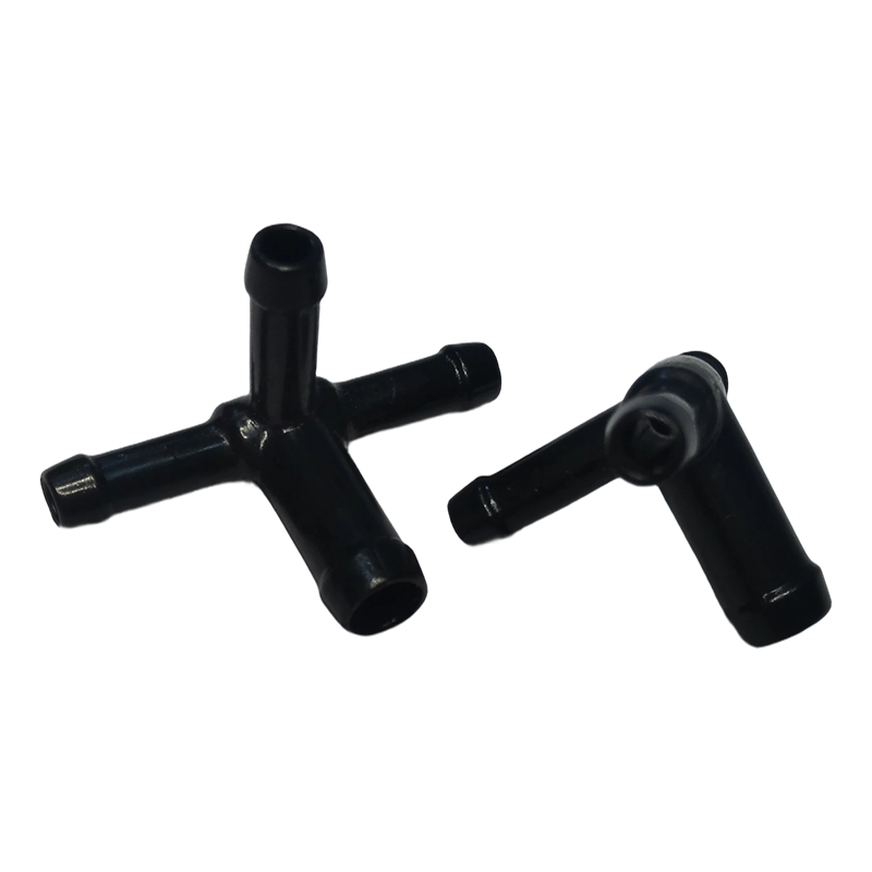 Piezas de molde de inyección de conector de 4 vías de plástico Piezas de molde de inyección de conector de 4 vías de plástico