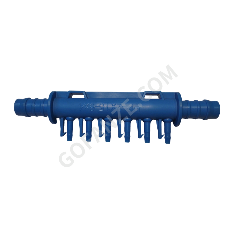 Piezas de molde de inyección de conector multitubo de plástico