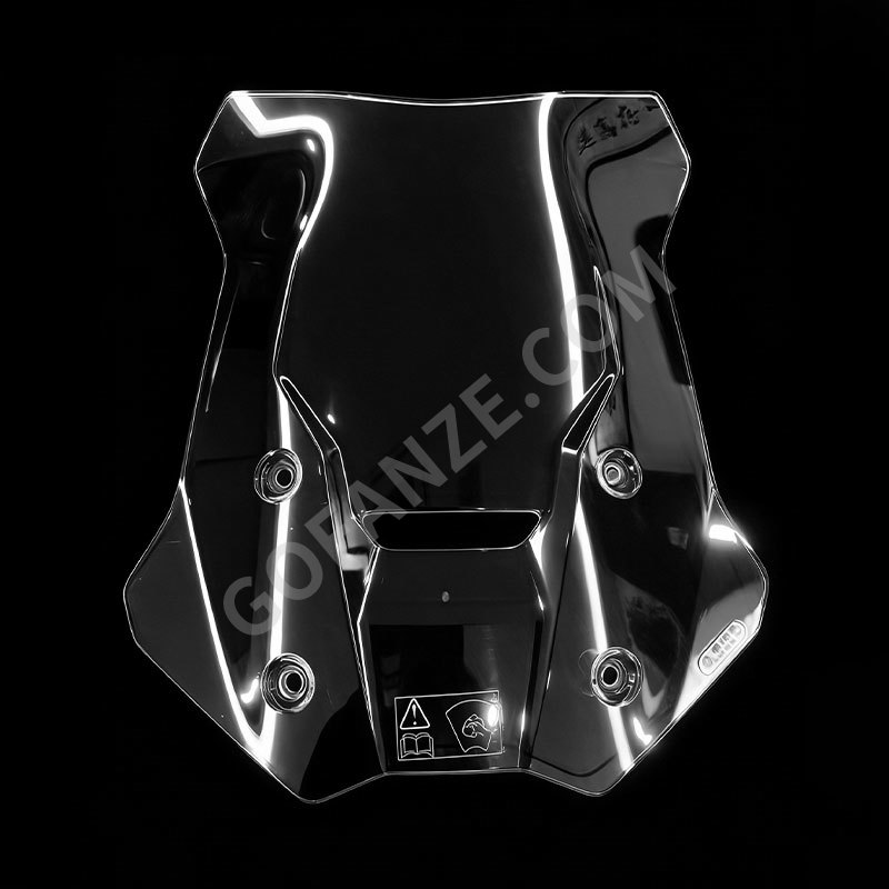 Molde de inyección transparente para parabrisas de motocicleta